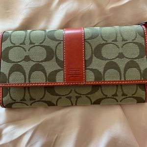 Coach wallet with checkbook